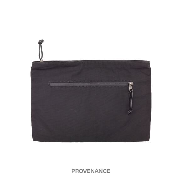 🔴 Balenciaga Campaign Logo Zip Clutch Bag - Black - Picture 2 of 9